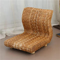 Handmade Rattan Legless Chair Seats Backrest for Balcony Bay Window Office Living Room Bedroom